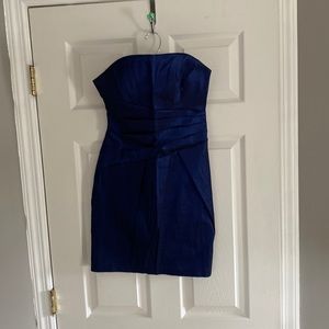 Blue Strapless dress